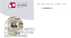 Desktop Screenshot of optique-leclercq.be