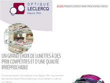 Tablet Screenshot of optique-leclercq.be